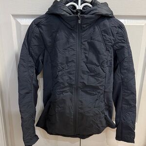 Lululemon Black grey silver  Hooded Jacket